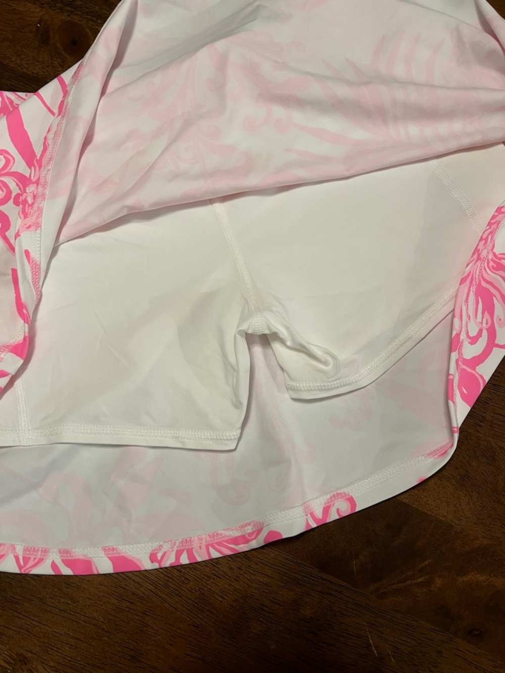 NWOT Lilly Pulitzer Luxletic Rousseau Pink GLISTEN IN THE SUN AILA Skort M - Picture 14 of 14